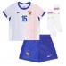 Camiseta Francia Marcus Thuram #15 Visitante Equipación para niños Eurocopa 2024 manga corta (+ pantalones cortos)